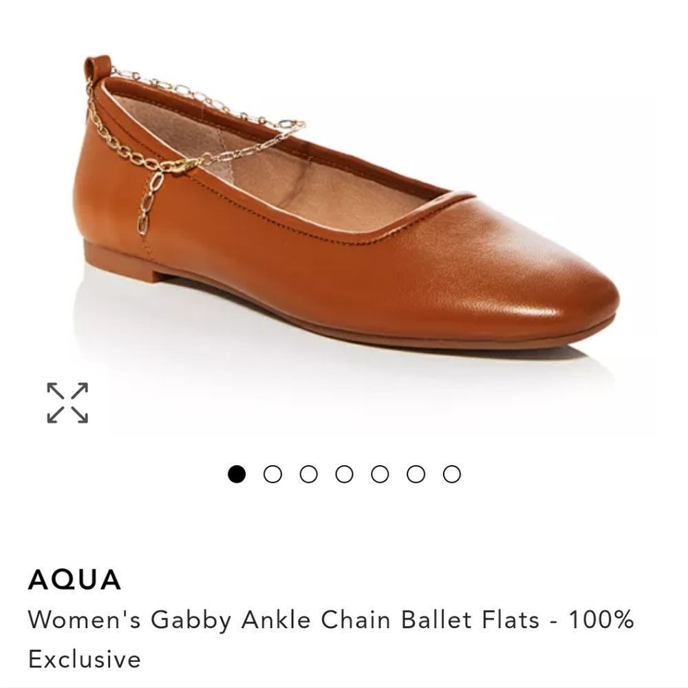 Aqua Womens Gabby Ankle Chain Ballet Flat Bloomingdales Exclusive